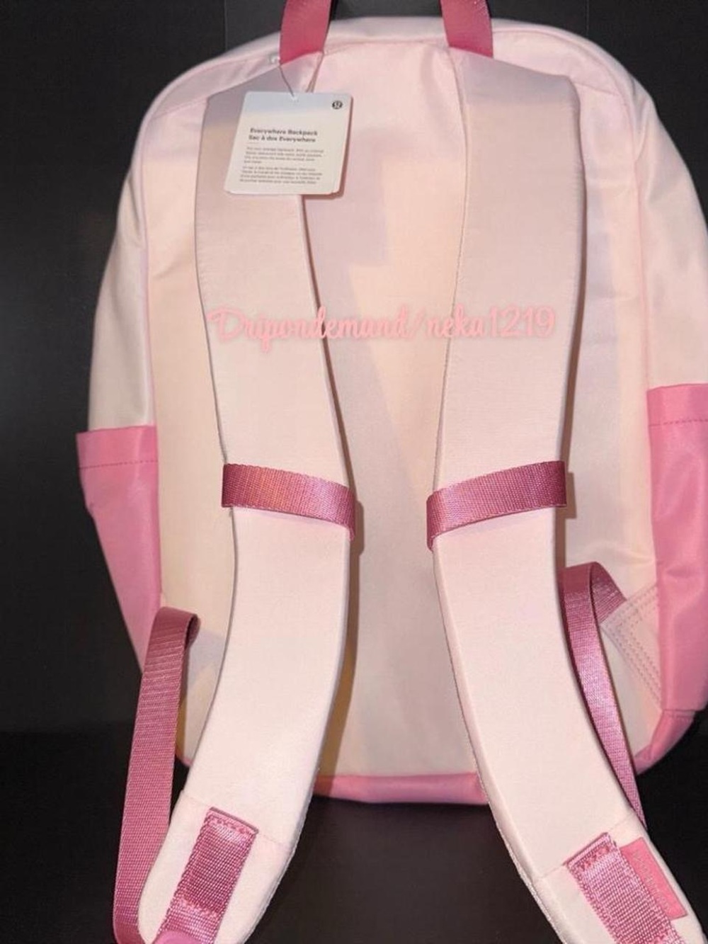 Lululemon Everywhere Backpack 22L- Candy Cloud/Pink Pearl/Wacky Khaki - Picture 5 of 10